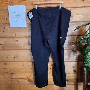 Dickies NWT Black Utility Leggings Zip Skinny Stretch Athletic Pants Plus Sz 3XR